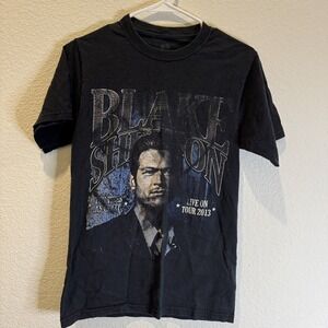 Blake Shelton Vintage 2013 Tour S T-shirt 10 Times‎ As Crazy Tour Dates Concert